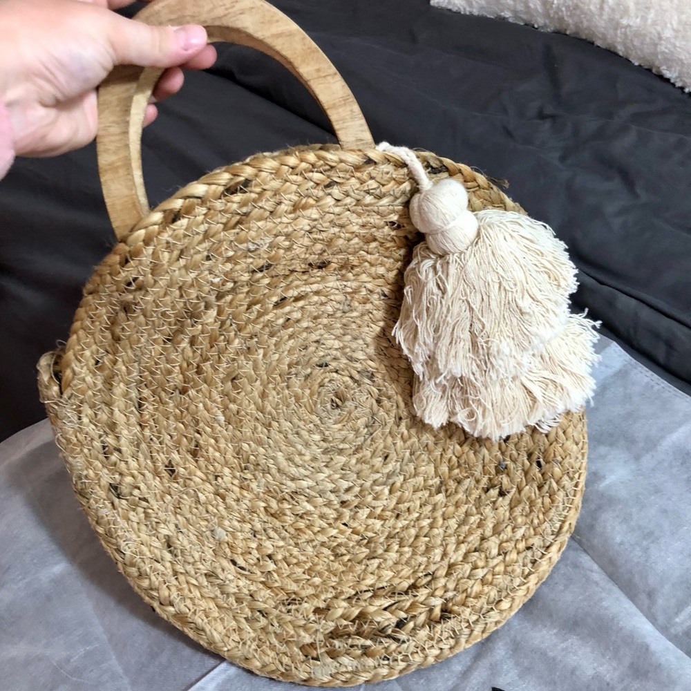 Zara Raffia Basket Bag